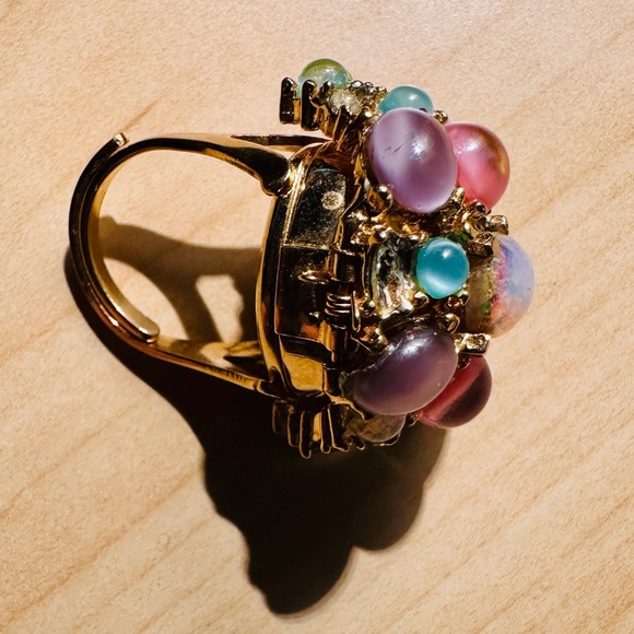 Pedre 17 Jewels Cluster Watch Ring - Adjustable - Picture 6 of 7